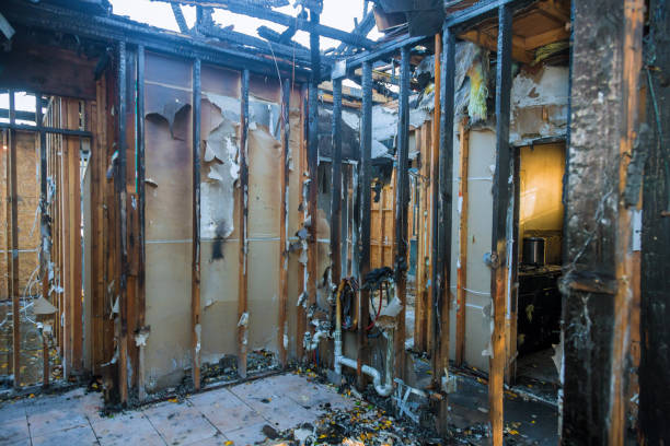 Professional Fire Damage Removal technician working in Bethesda, OH